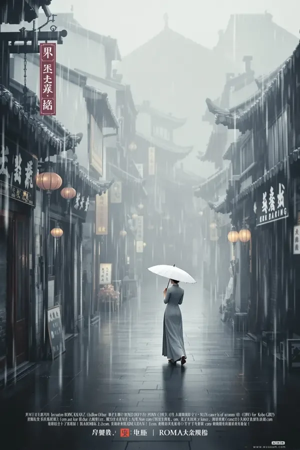 霜降北平 - 飞天影院 霜降北平电影海报——初霜覆盖的北平胡同